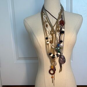 MYSTERY Lot of Long Costume Necklaces